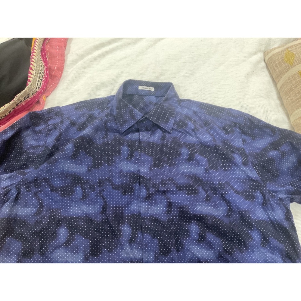 Bugatchi men's long sleeve shirt shaped fit medium